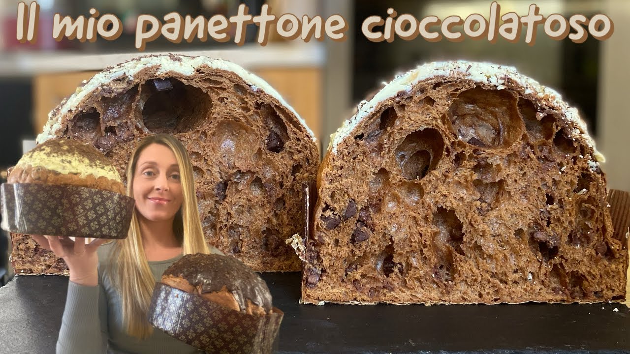 Panettone Cioccolatoso impasto al cioccolato con lievito madre