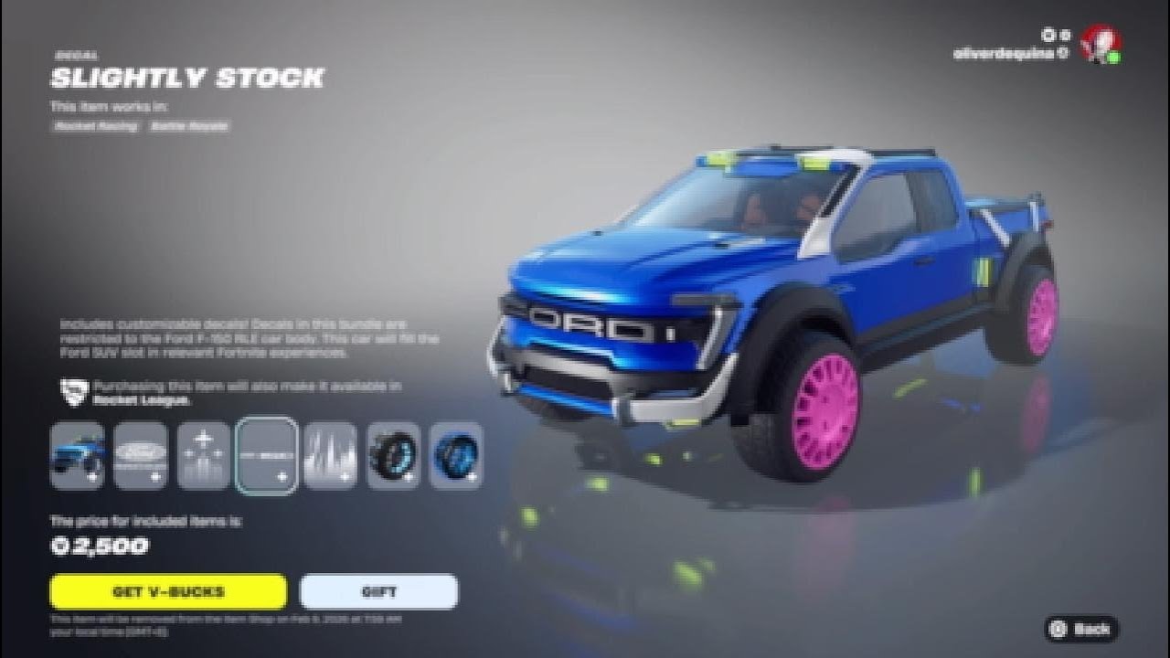 Ford F-150 Bundle - Fortnite Item Shop January 30, 2026