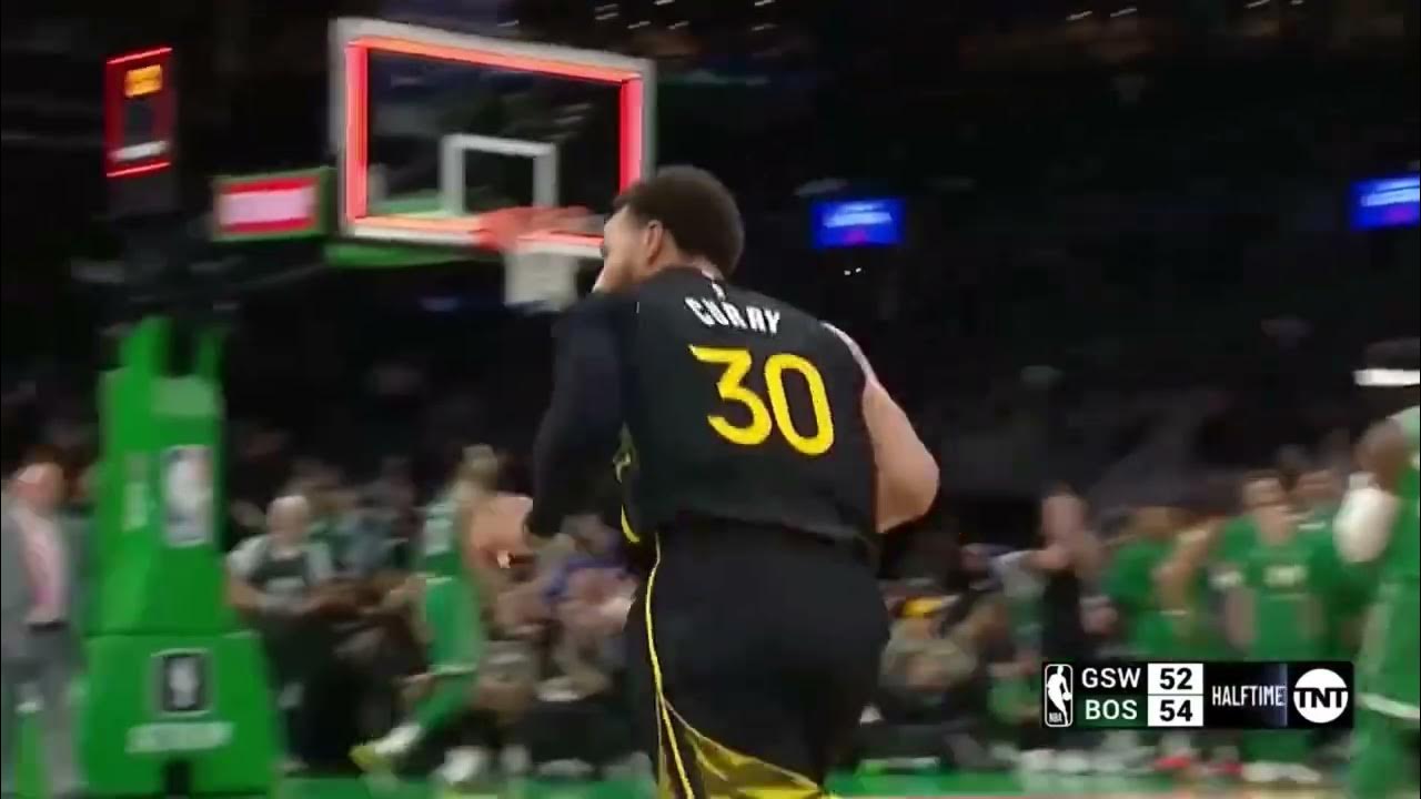 Stephen Curry Drills The Half Court Shot To Beat The Halftime Buzzer Youtube