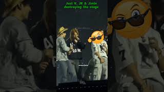 V, JK & Jimin came to disturb J-Hope #bts
