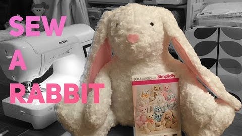 🪡SEW-A-LONG Easy Giant BUNNY Rabbit Simplicity Pattern 8044  (8716) Stretch Fabric #AbisDen #sewing