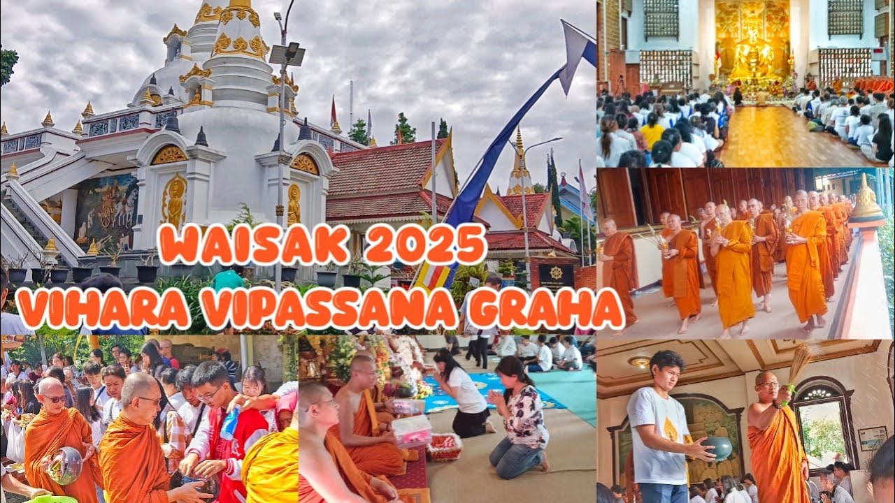 WAISAK 2025 DI VIHARA VIPASSANA GRAHA LEMBANG #waisak2025 #vipassana