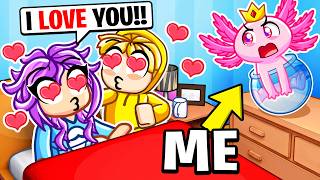 Spying On My BEST FRIEND as a Axolotl In Roblox!
