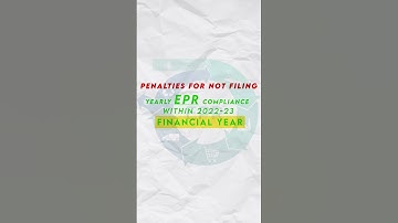 EPR for Plastic Compliance Ends on 31st October 2023 | #shorts #shortsvideo