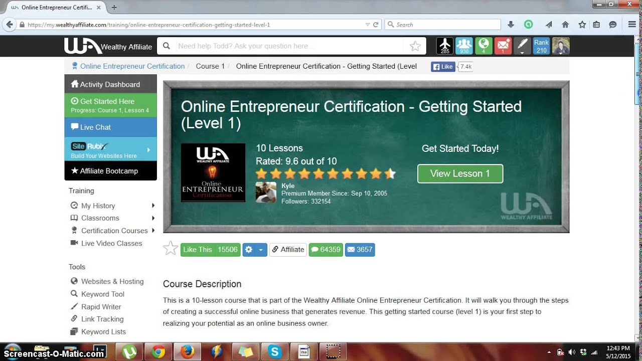 Inside The Wealthy Affiliate Program