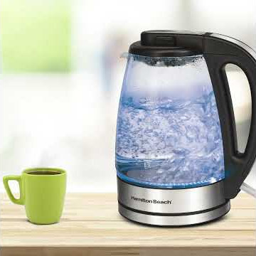 Hamilton Beach Electric Kettle, Boiling Water Demo Review, Model 40865