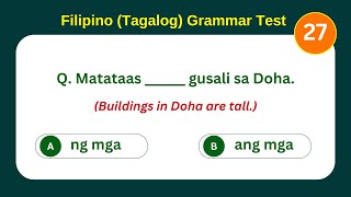 Filipino Grammar Quiz 27 Test Your Tagalog Grammar Skills