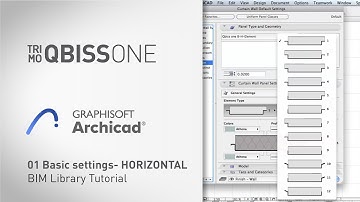 1 QBISS ONE Archicad: Basic settings - HORIZONTAL INSTALLATION