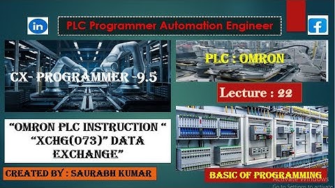 Data Exchange XCHG(073) !!Omron PLC Tutorial !! Cx-Programmer !! #onlinecourses  #plcprogramming 