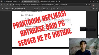 Praktikum replikasi Database PhpMyAdmin dari PC Server(Laptop) ke PC Client(Virtual)