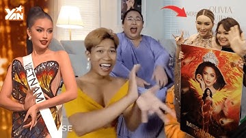 Fan quốc tế reaction về đêm thi bán kết của Ngọc Châu: Được Miss Universe chọn phỏng vấn riêng