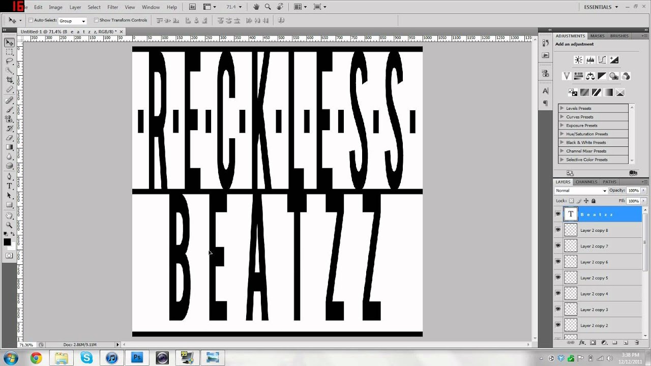 Photoshop - Reckless Beatzz Speed Art Song Cover
