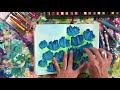 Art demo using Neo Crayons II and Stabilo Crayons with Andrea Garvey