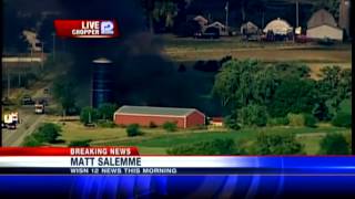 Fire consumes Walworth County barn
