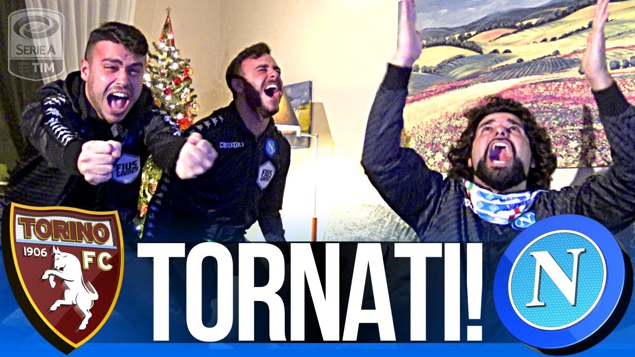 TORINO 1-3 NAPOLI | TORNATI!!! REAZIONE TIFOSI NAPOLETANI LIVE HD reazione di neutralizzazione