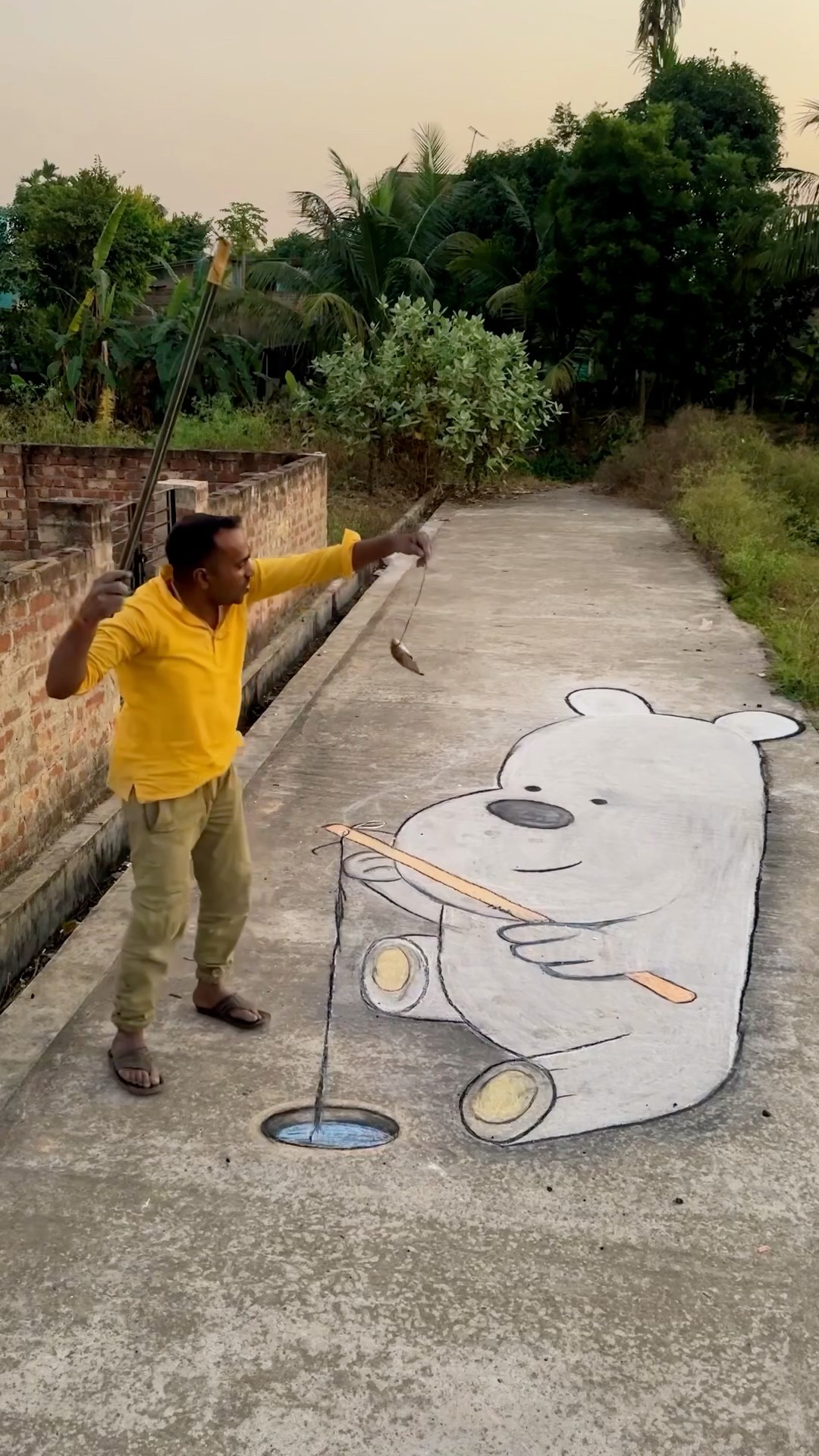 Who’s the better fisherman, me or the bear? #shorts #3d #shorts