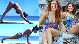 South Actress Bombshell Beauty Samantha Akkineni Workout | Samantha Super H0T Workout at Beach