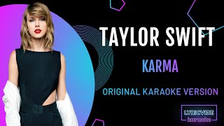 Taylor Swift - karma (Karaoke Version)