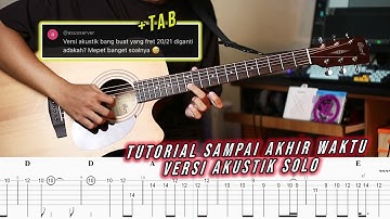 Tutorial Sampai Akhir Waktu - Yovie & Nuno Guitar solo (Versi Akustik)