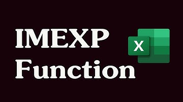 How to Use the IMEXP Function in Excel