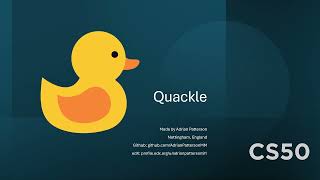 Quackle CS50 Final Project Adrian Patterson