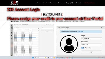 Z3x Samstool new policy /Z3X Account LoginPlease assign your credit to your account at User Portal