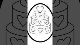 magic drawing glitter cakes 🎂🍰 coloring pages for kids - part 5 - ⭐ BIRTHDAY Candy Land Art ⭐