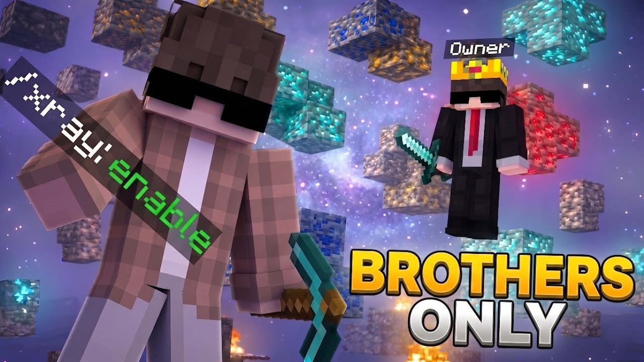 Secretly X-RAYING On My Brother's Minecraft SMP..!