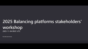 2025 Balancing platforms stakeholders