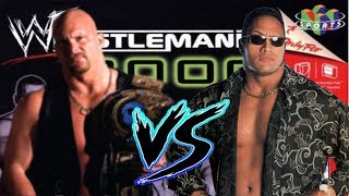 WWF Wrestlemania 2000 Stone Cold Steve Austin vs The Rock