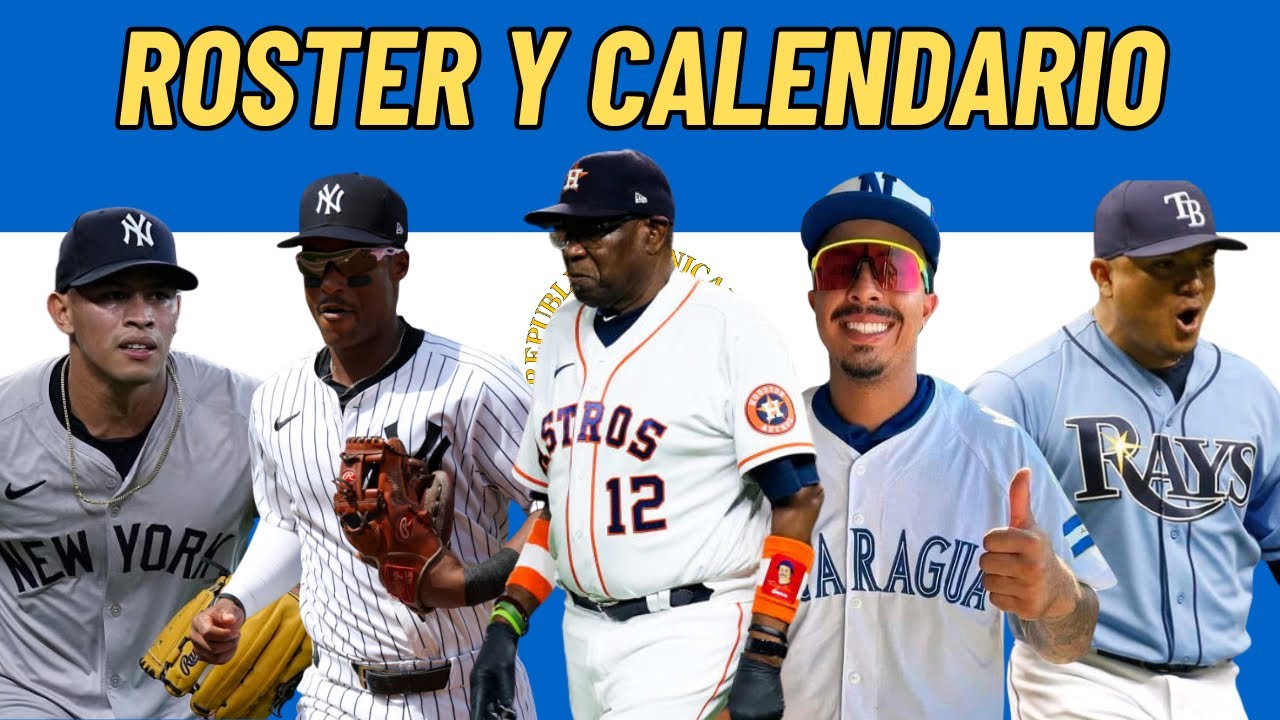 Roster de Nicaragua y Calendario para el Clásico Mundial de Béisbol 2026