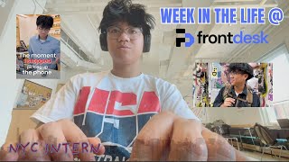 marketing intern in NYC: a week with frontdesk