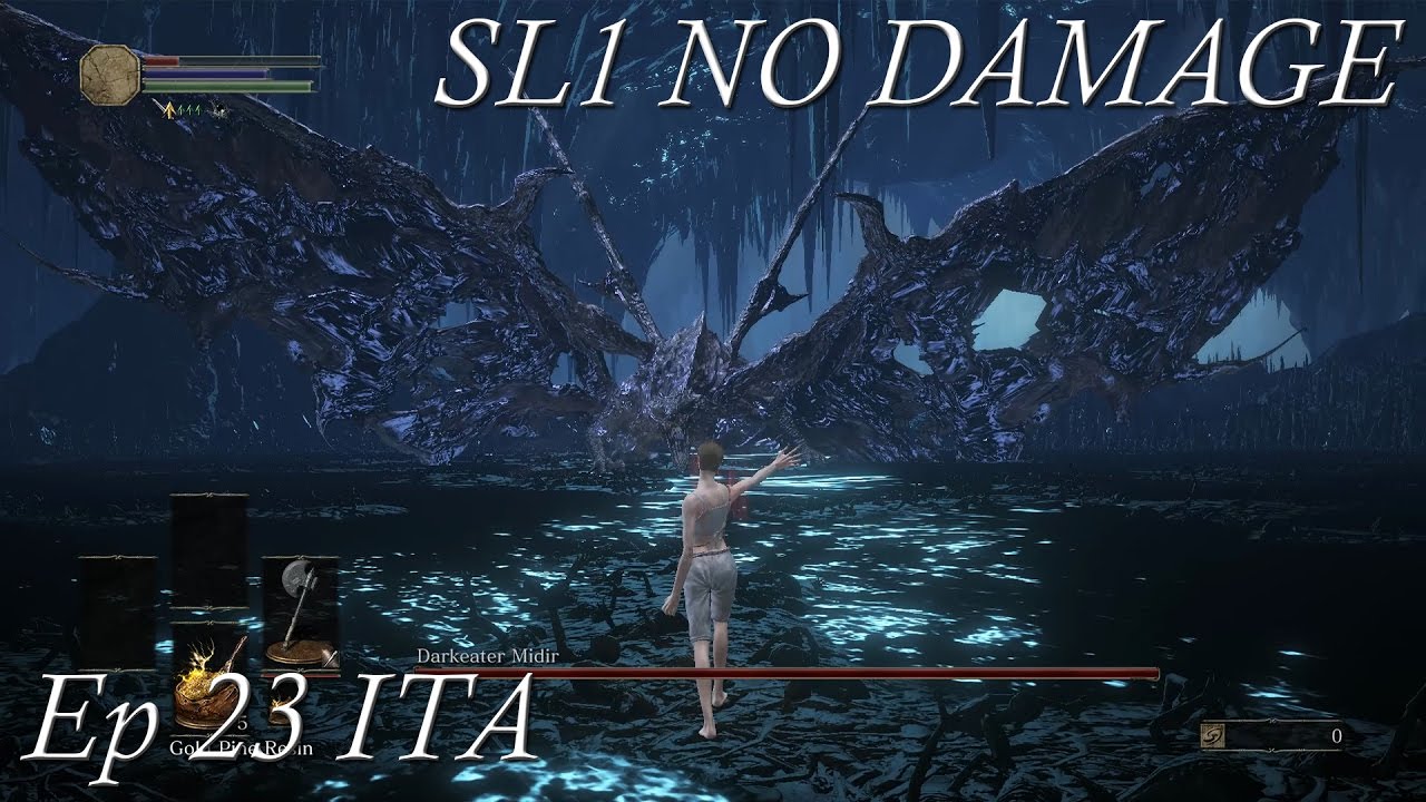Dark Souls 3 - "Darkeater Midir" SL1 No Damage - YouTube