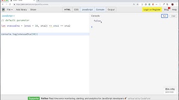 parametri di default - javascript es6 (parte 6)