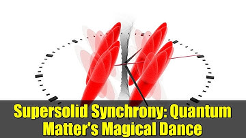 Supersolid Synchrony: Quantum Matter