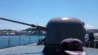 護衛艦ゆうぎり速射砲作動展示2