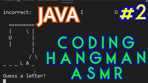 ASMR CODING | coding a simple hangman game (Part 2 of 2). keyboard sounds, whispers