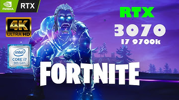 RTX 3070 i7 9700K FORTNITE | 4K | RAY TRACING | FPS