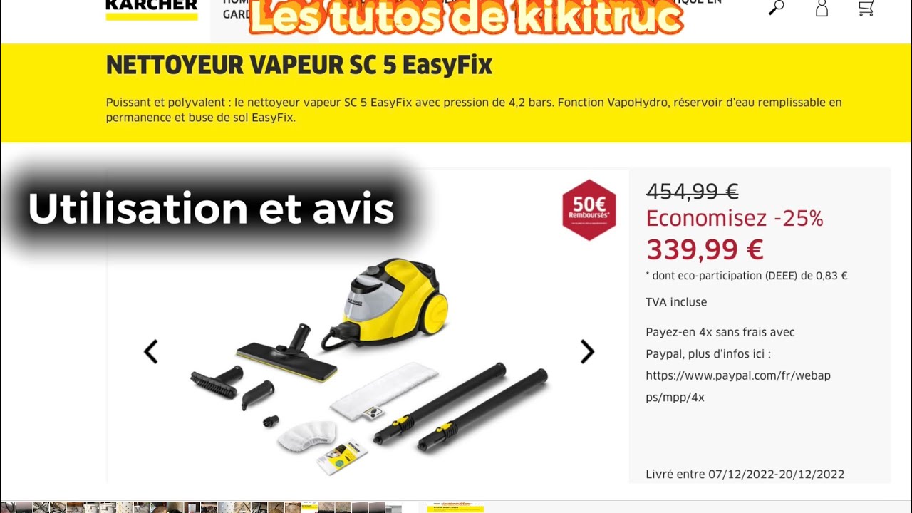 Nettoyeur vapeur SC 5 EasyFix - Nettoyeurs vapeur