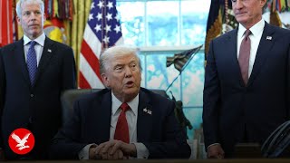 Live: Donald Trump holds roundtable on 'Antifa'