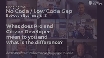 Question 1 - What does Pro and Citizen Developer mean to you and what