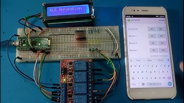 Raspberry Pi Pico bluetooth low energy automation demo | MicroPython