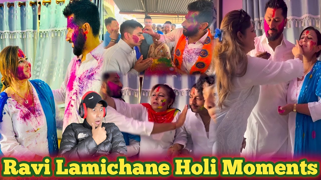 Ravi Lamichane Holi Moments  🎊 