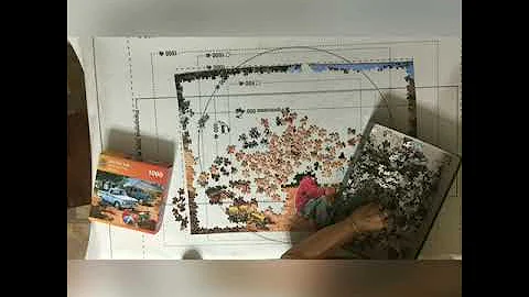Master pieces 1000 pieces puzzle timelapse