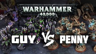 Sandstone Necrons vs Deathskulls Orks: 500 point Warhammer 40,000 battle report