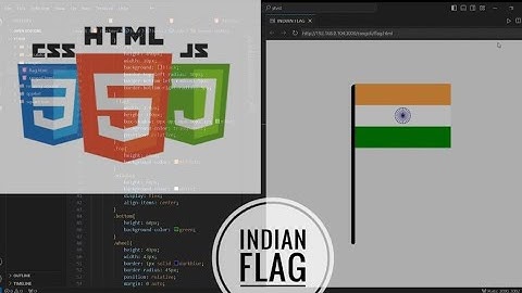 INDIAN FLAG ||HTML AND CSS #india #indianflag