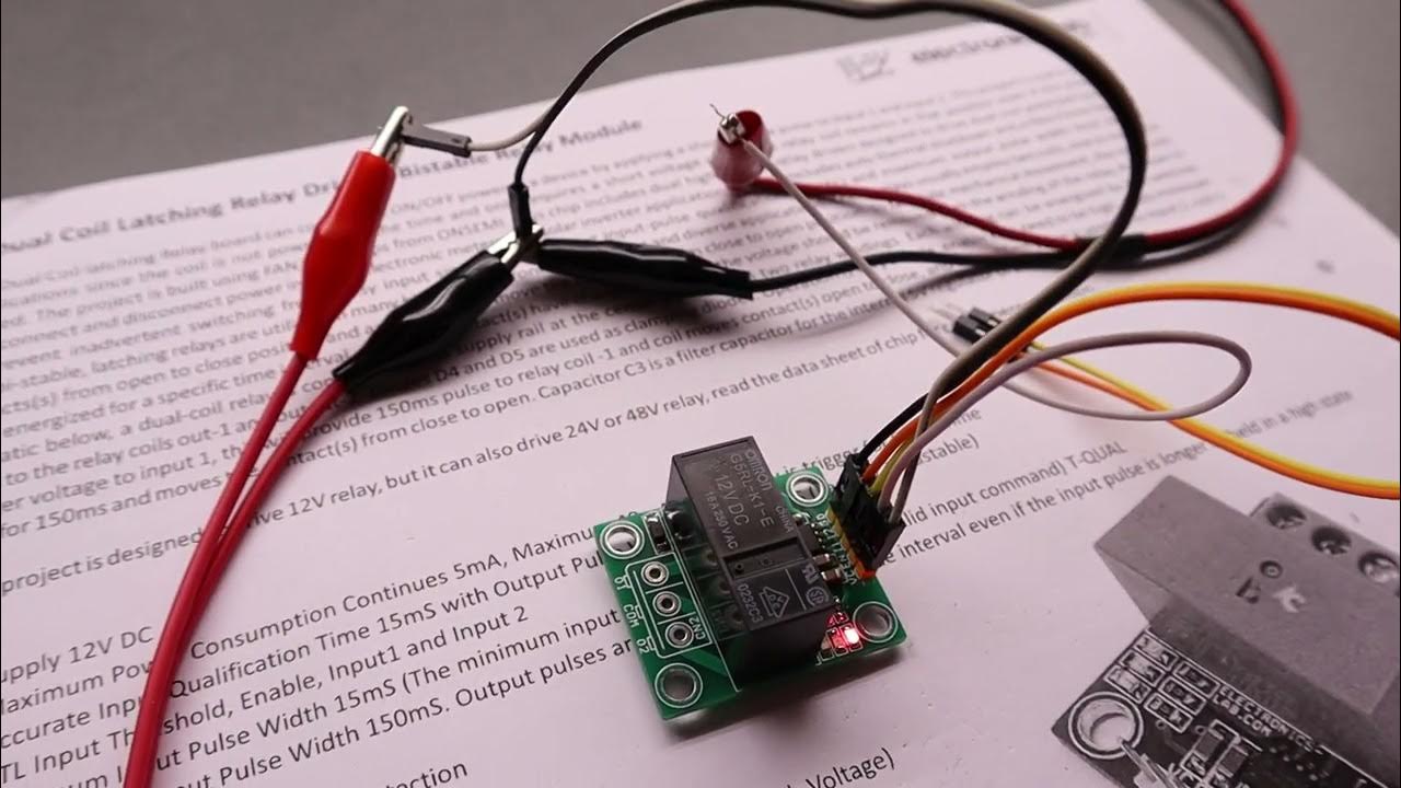 Smart Dual Coil Latching Relay Driver Bistable Relay Module YouTube