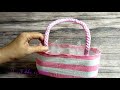 Cara membuat tas dari botol plastik bekas yang mudah l plastic bottle craft l best out of waste