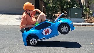 HACKED Hover Board Wheele machine Mini Nascar!