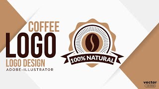 Coffee logo illustrator tutorial